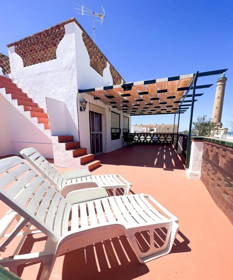 Hostal El Faro Чипиона Экстерьер фото